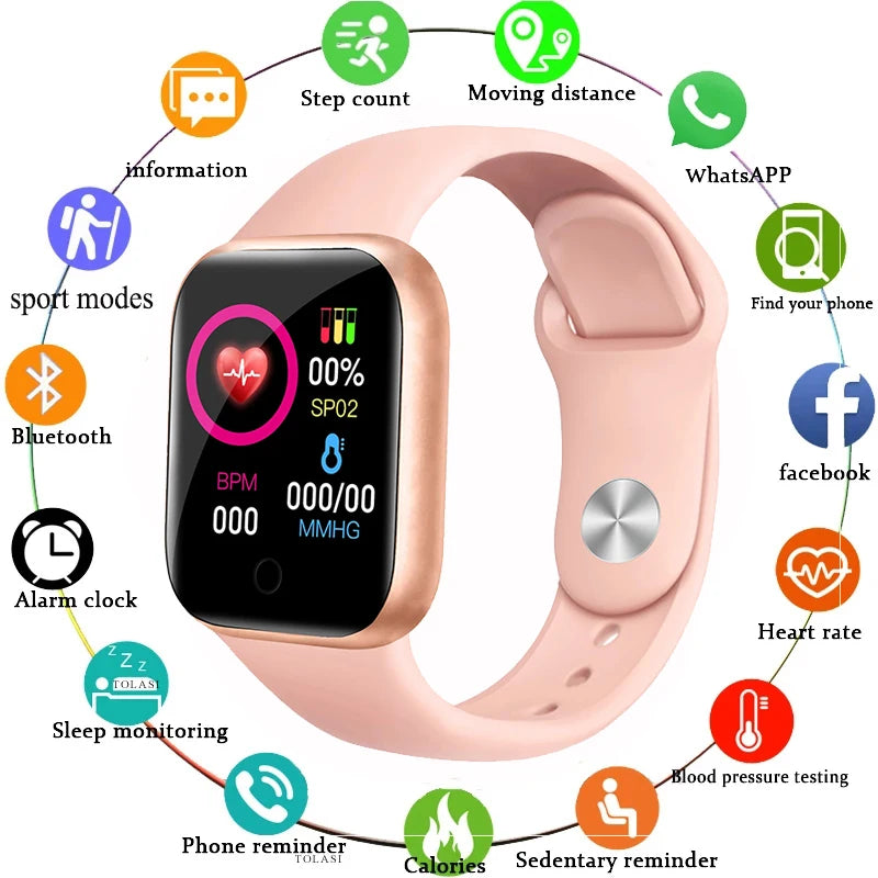 Smartwatch relógio inteligente masculino e feminino. Freqüência cardíaca ,passo, calorias ,fitness ,rastreamento.