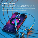 Fone de ouvido cartão display digital