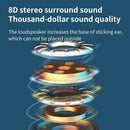 Fone de ouvido cartão display digital